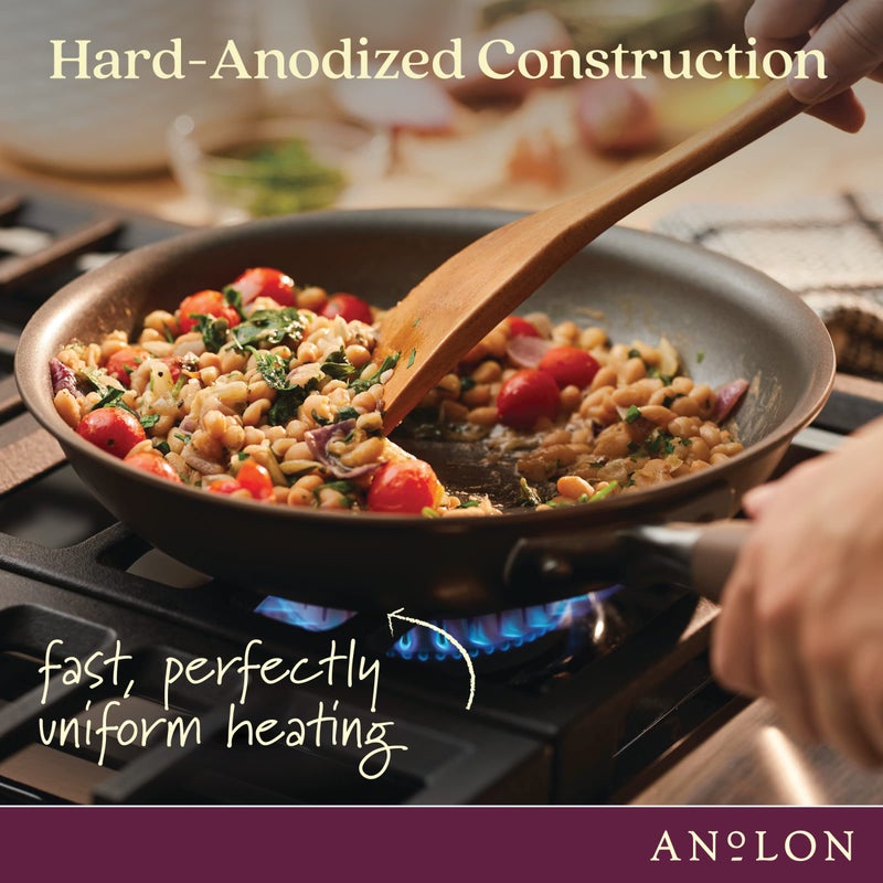 Anolon Advanced Hard Anodized Nonstick Grill Pan / Griddle and Roaster - 11 Inch, Brown - Image 5